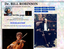 Tablet Screenshot of billrobinsonmusic.com
